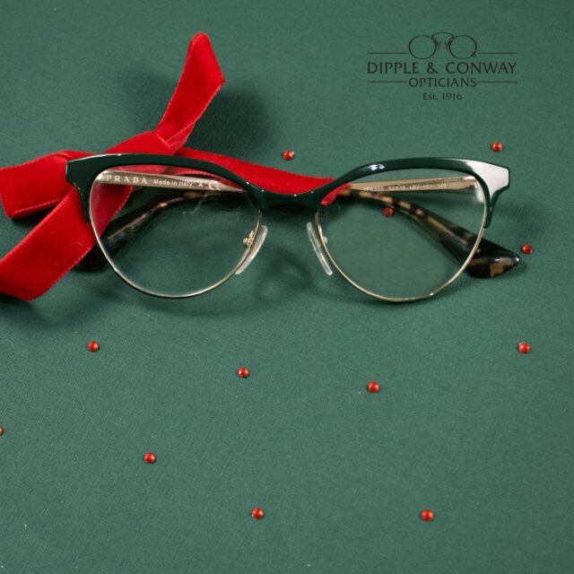 Glasses with red ribbon